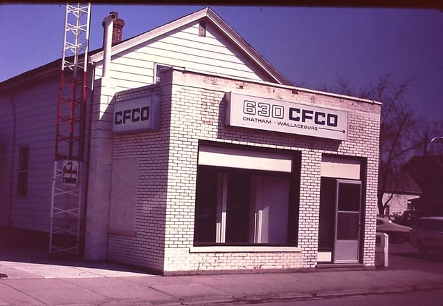 The small 630 CFCO storefront office in Wallaceburg